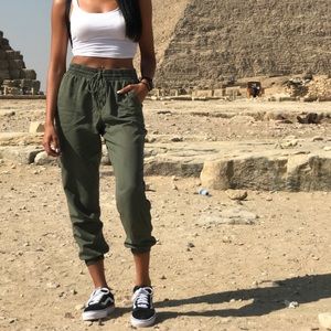 Hollister Olive Green Joggers